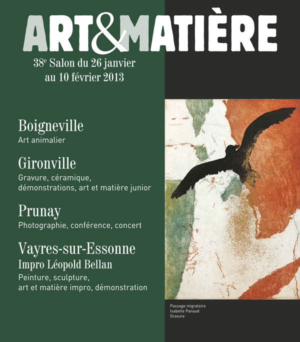 Affiche Art et matière 2013
