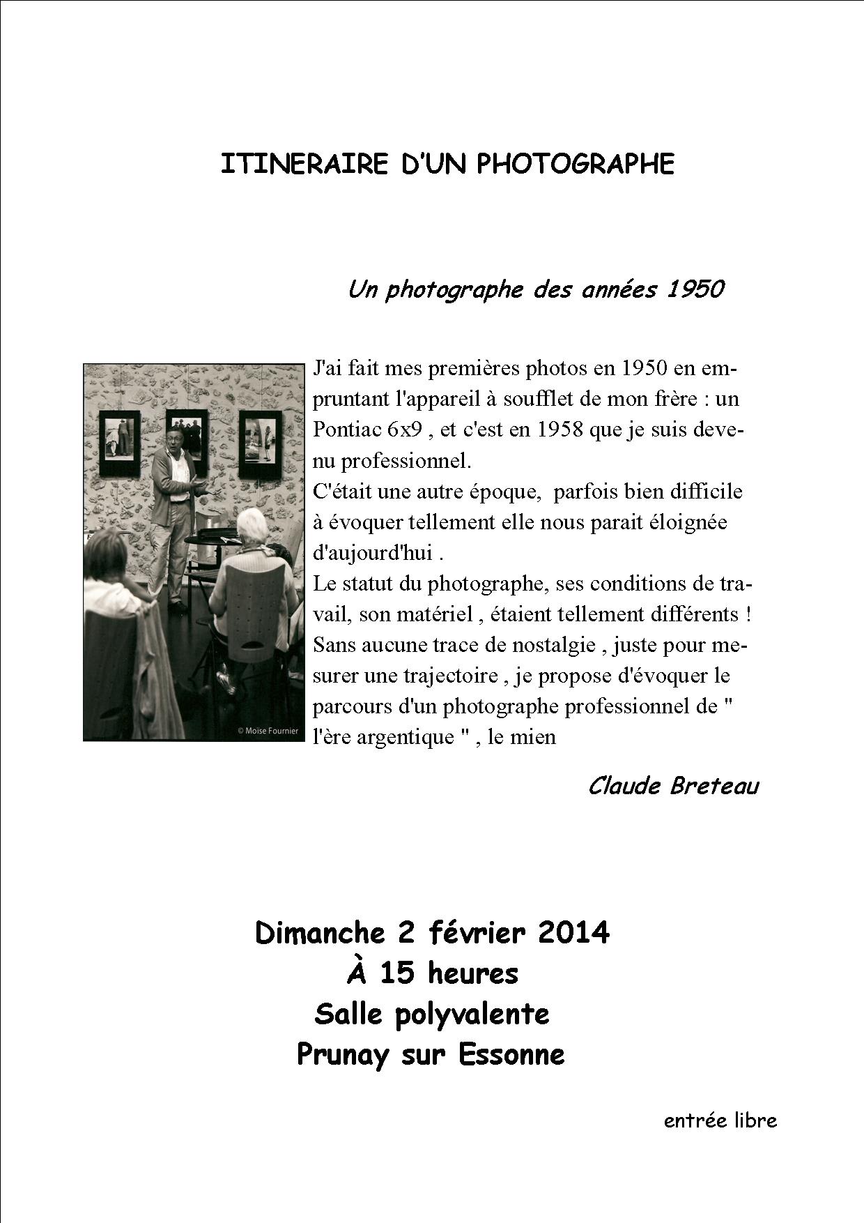 Conférence Claude Breteau