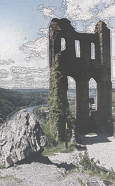 Le Château Greven photographie impression sur toile de lin